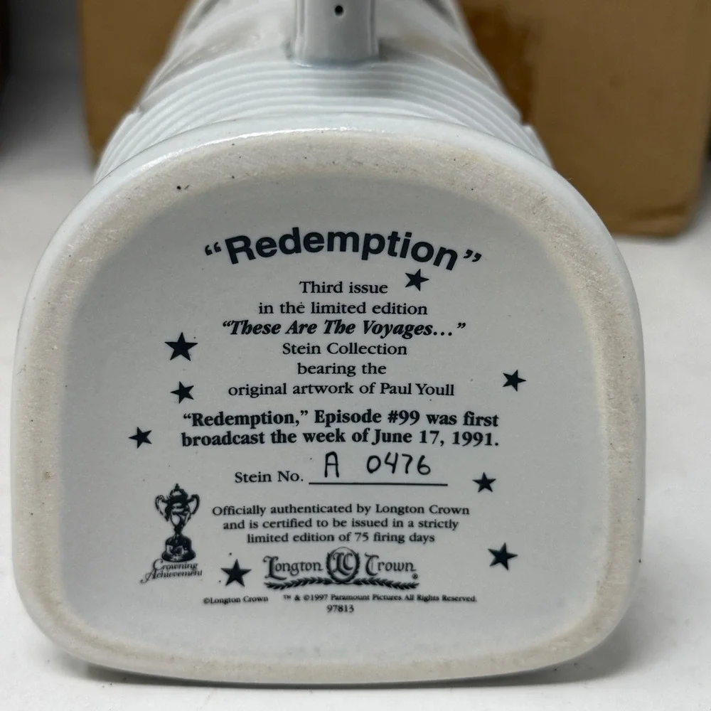 Star Trek Longton‎ Crown Stein Set Doomsday Machine Defector Redemption 1997